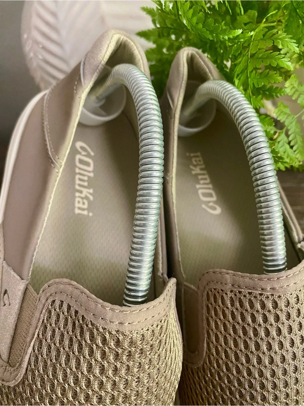 Olu'Kai Lae'ahi Breathable Lightweight Slip On Boat Shoes Loafers Mens 8 Clay